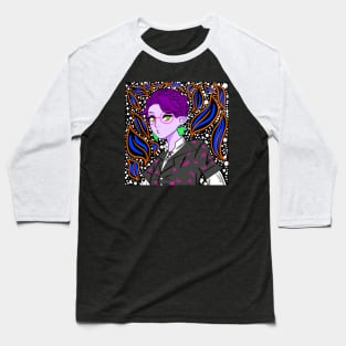 sweetheart purple elf, with magical patterns Baseball T-Shirt